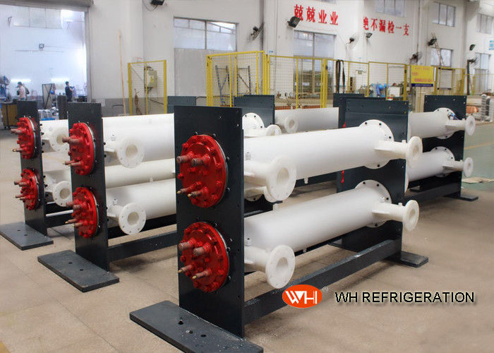 Dry Horizontal Shell And Tube Condenser Stainless Steel For Water Cooled Unit