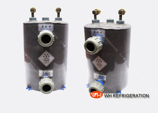Vertical 10 HP Coiled Tube Aquarium Heat Exchangerr For Fish Tank Aquarium Chiller