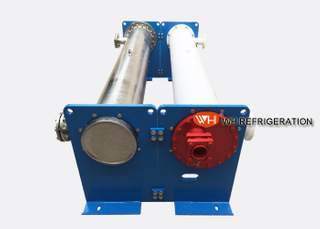 High Pressure Shell And Tube Evaporator For Industrial Chiller Easy Installation