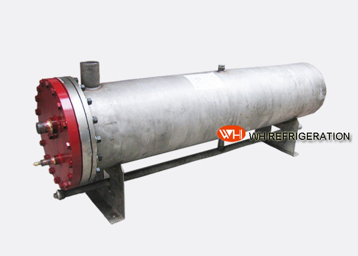 Steel Water Tube Heat Exchanger Industrial Refrigeration Parts 23.2kw Capacity
