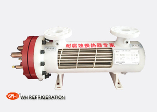 Shell And Tube Titanium Heat Exchanger For Water Chiller 162.8 KW High Efficient